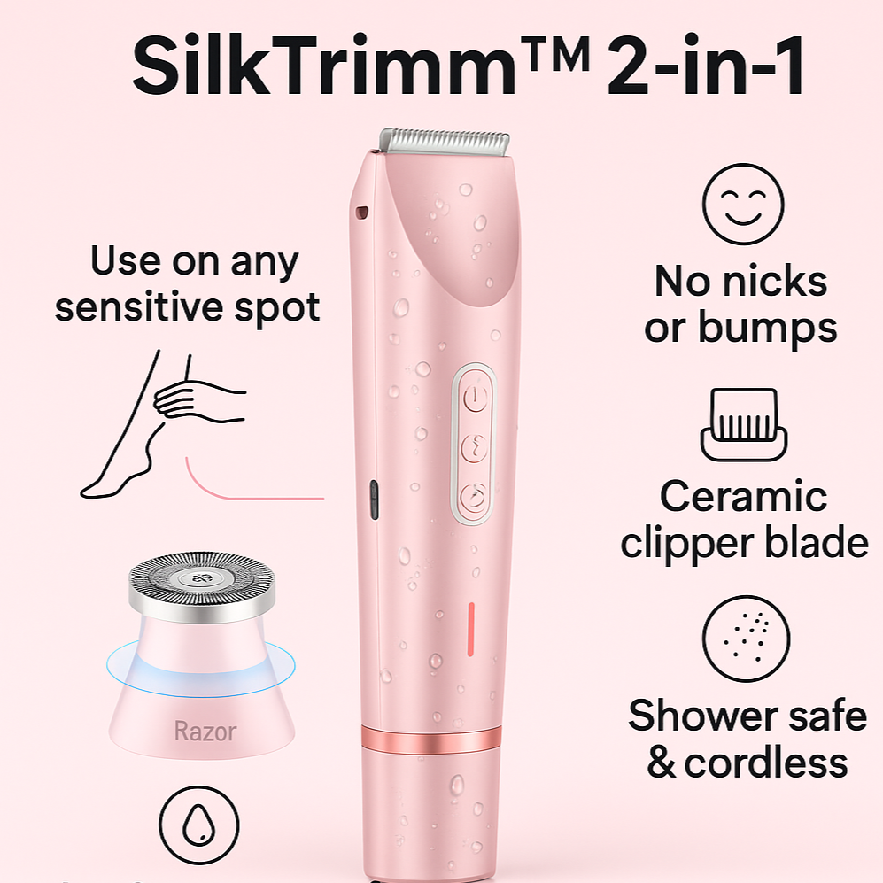SilkTrimm™ 2-in-1 Shaver for Women