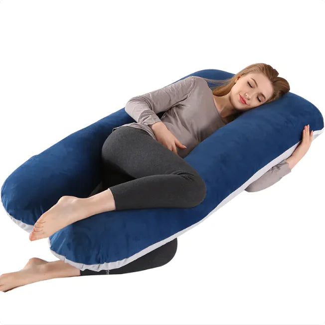 U-Shaped Side Sleeping Maternity Pillow with Leg Support
