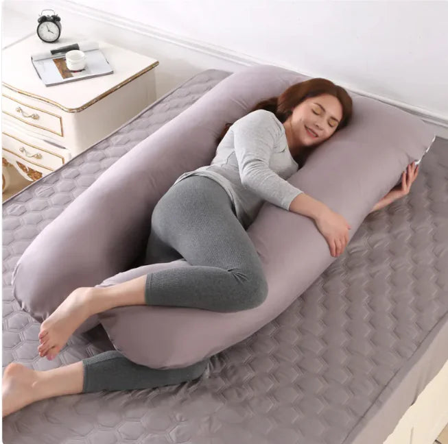U-Shaped Side Sleeping Maternity Pillow with Leg Support