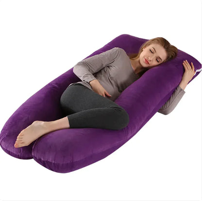 U-Shaped Side Sleeping Maternity Pillow with Leg Support