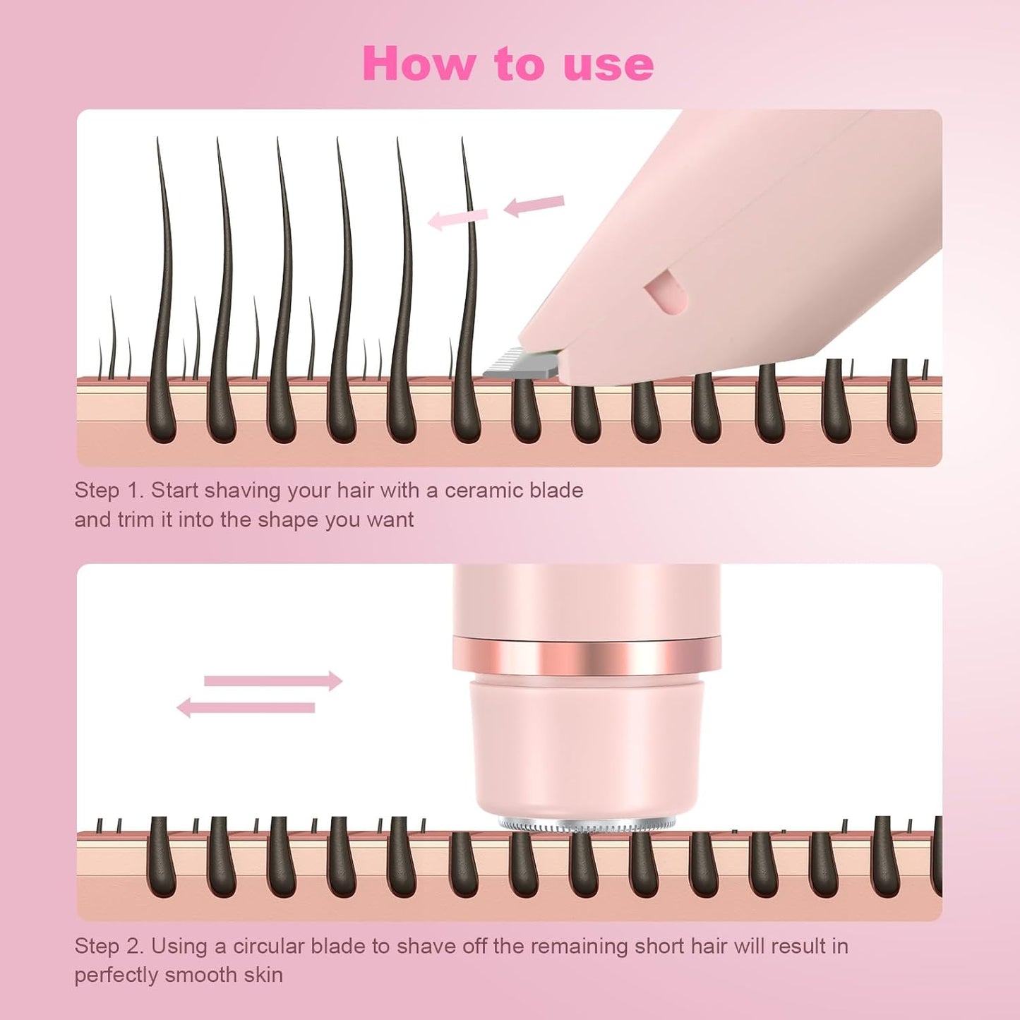 SilkTrimm™ 2-in-1 Shaver for Women