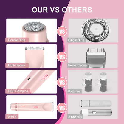 SilkTrimm™ 2-in-1 Shaver for Women