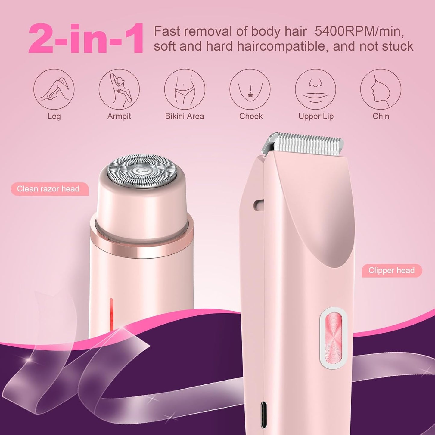 SilkTrimm™ 2-in-1 Shaver for Women