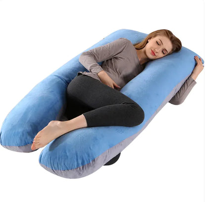 U-Shaped Side Sleeping Maternity Pillow with Leg Support