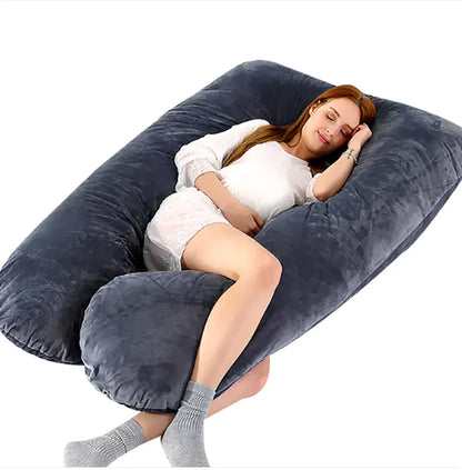 U-Shaped Side Sleeping Maternity Pillow with Leg Support