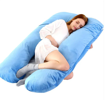 U-Shaped Side Sleeping Maternity Pillow with Leg Support